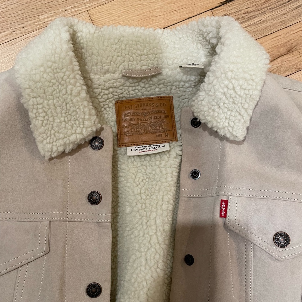 Like new Levi Strauss goat suede trucker jacket
